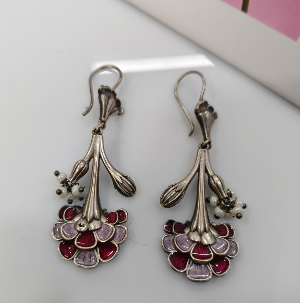 Guldasta Earing - Silver Plated | Symbolising Grace