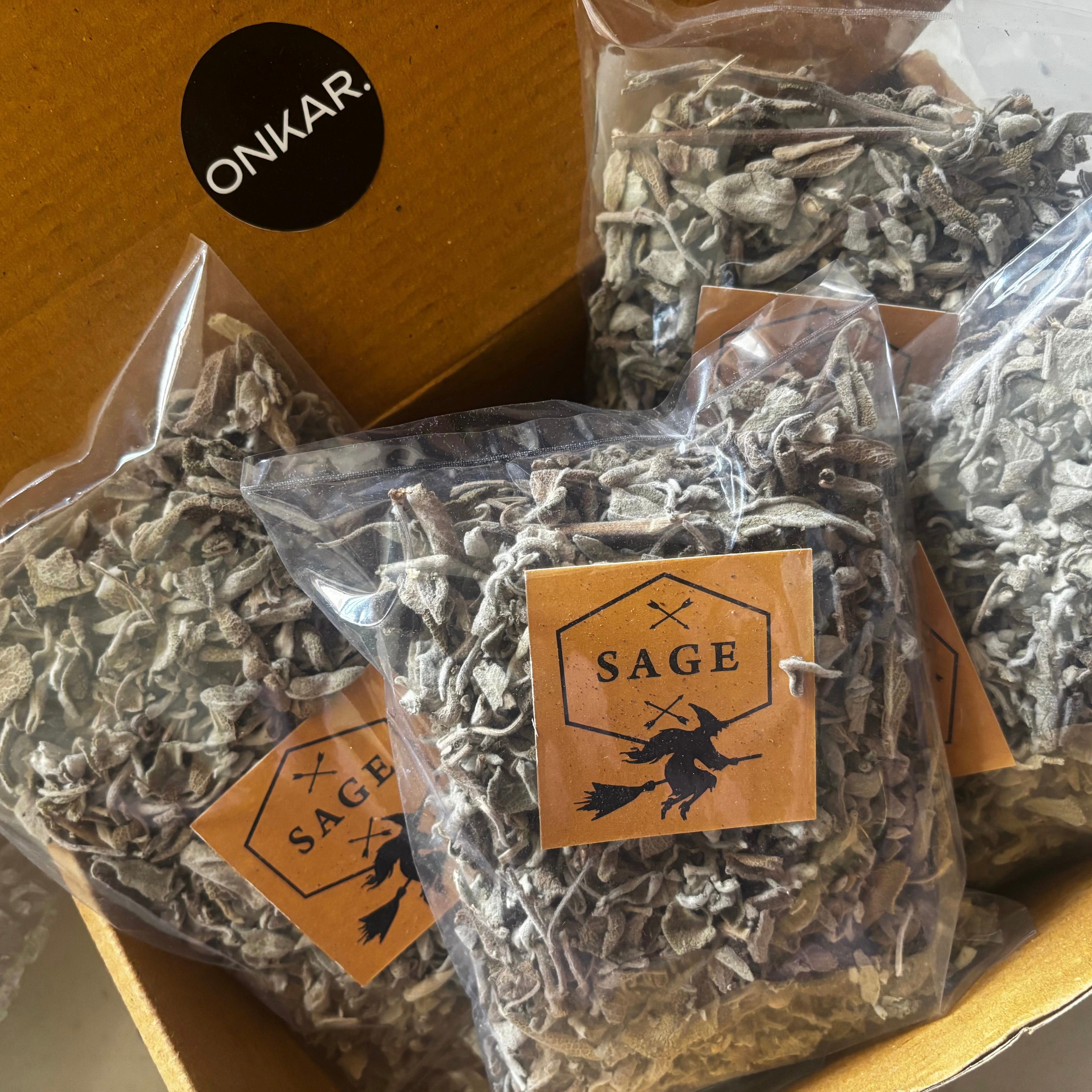 Sacred White Sage Leaves Pack | Believed to Cleanse Spaces, Purify Energy & Invite Positive Vibrations