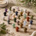 Crystal Mashrooms Mixed - Assorted Natural Gemstones