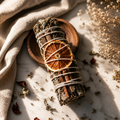 Sacred Orange & Cinnamon Sage Smudge Stick | Believed to Inspire Abundance