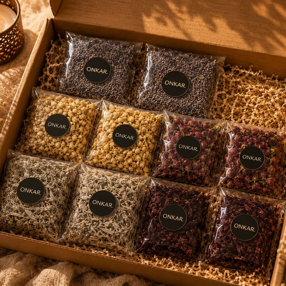 Rustic Code Ritual Box 02 - Assorted Herbs Packs (16 Piece) | Purify