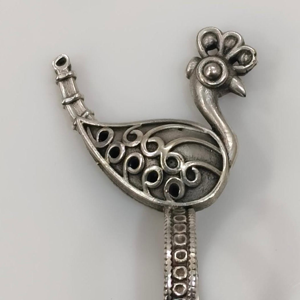 Ananda Mayur Ring - Silver Plated Adjustable