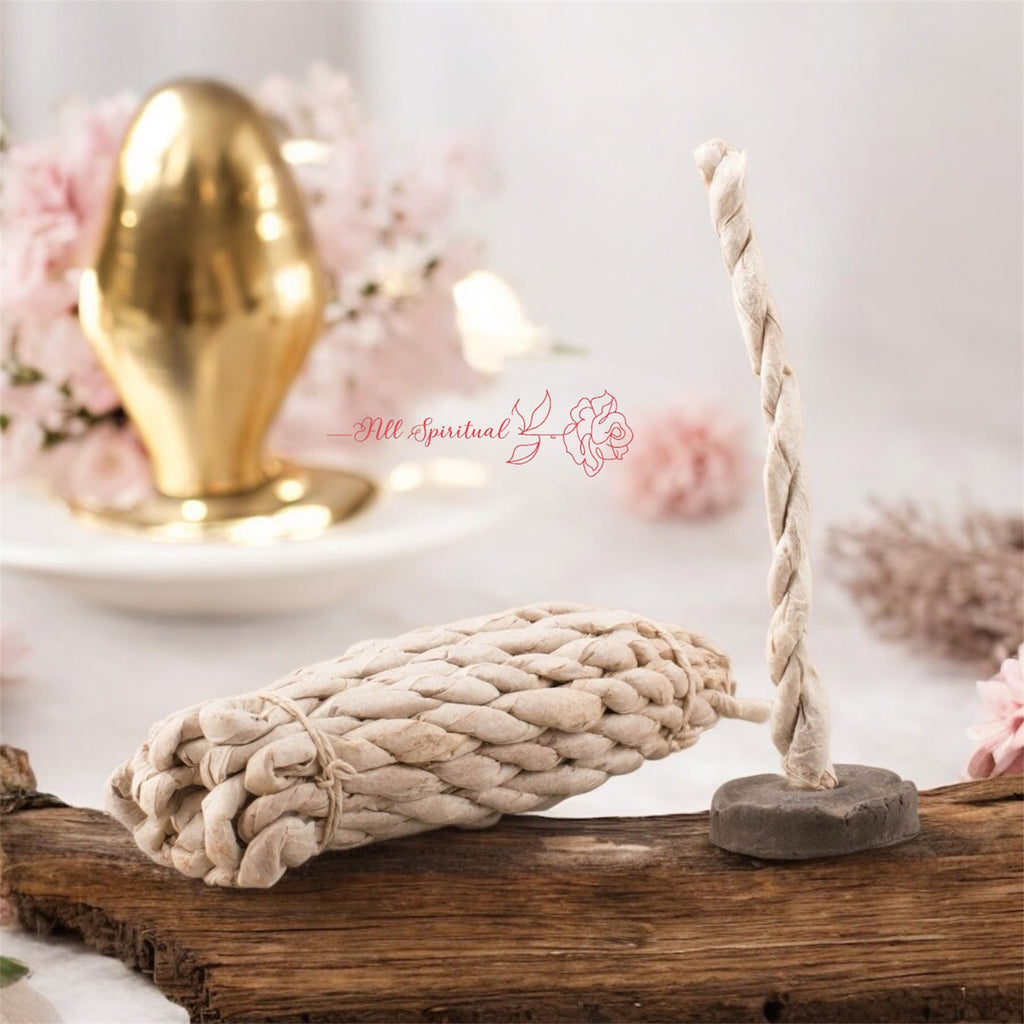 Tibetan Rope Incense – Handrolled - Pure Natural & Chemical Free Herbal Incense | Believed to Support Calmness, Meditation & Spiritual Clarity