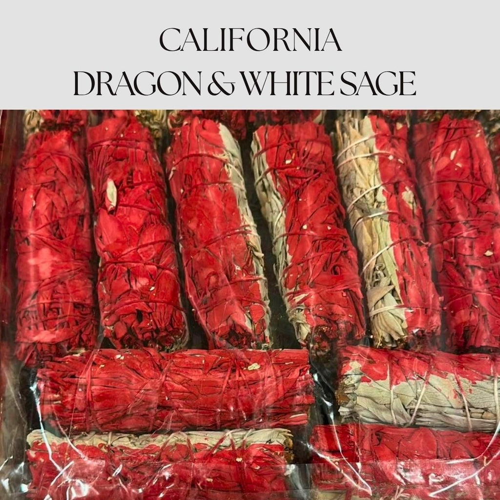 Dragon Red & California White Sage Smudge Stick