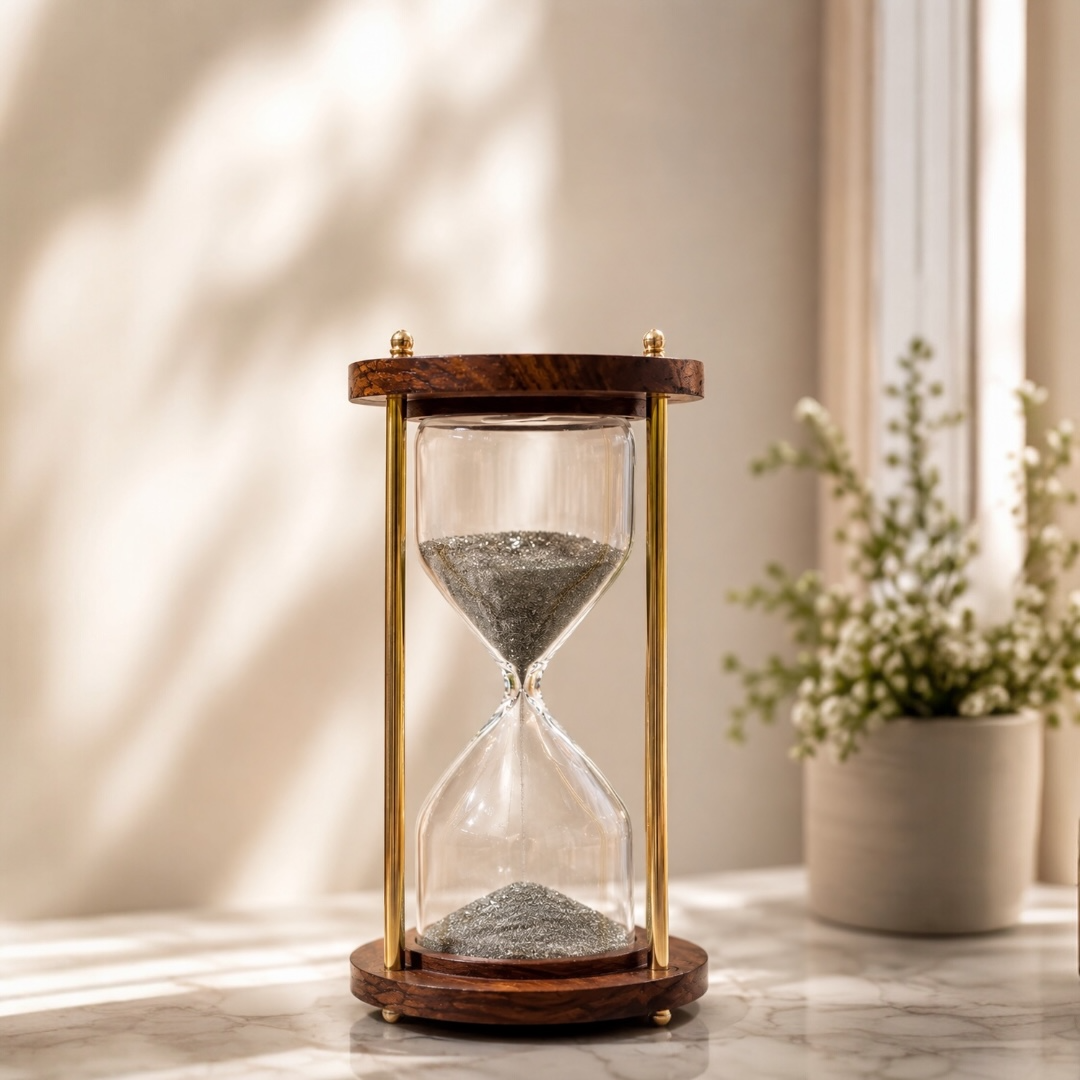 Pyrite Hourglass - Inspired Decor | A Symbol of Changing Times