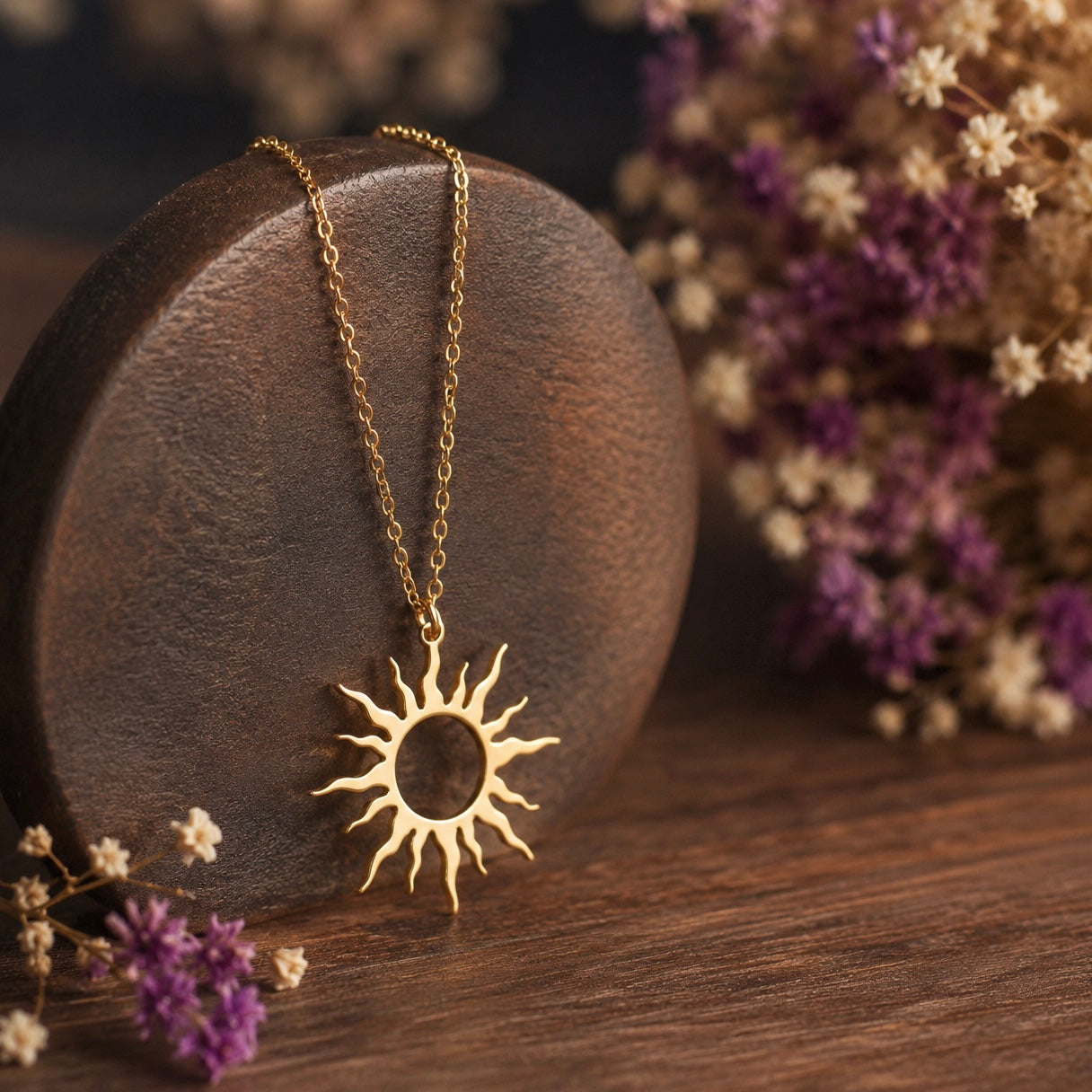 Celestial Code Pendant 04 - Brass Gold Plated | A Story of Light