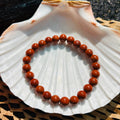 Red Jasper Bracelet - Original Round | Traditionally Known as a Stone of Strength, Stability & Grounding