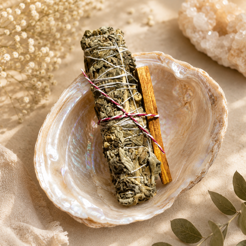 Sacred Palo Santo Holy Wood & White Sage Smudge Wand | Sève