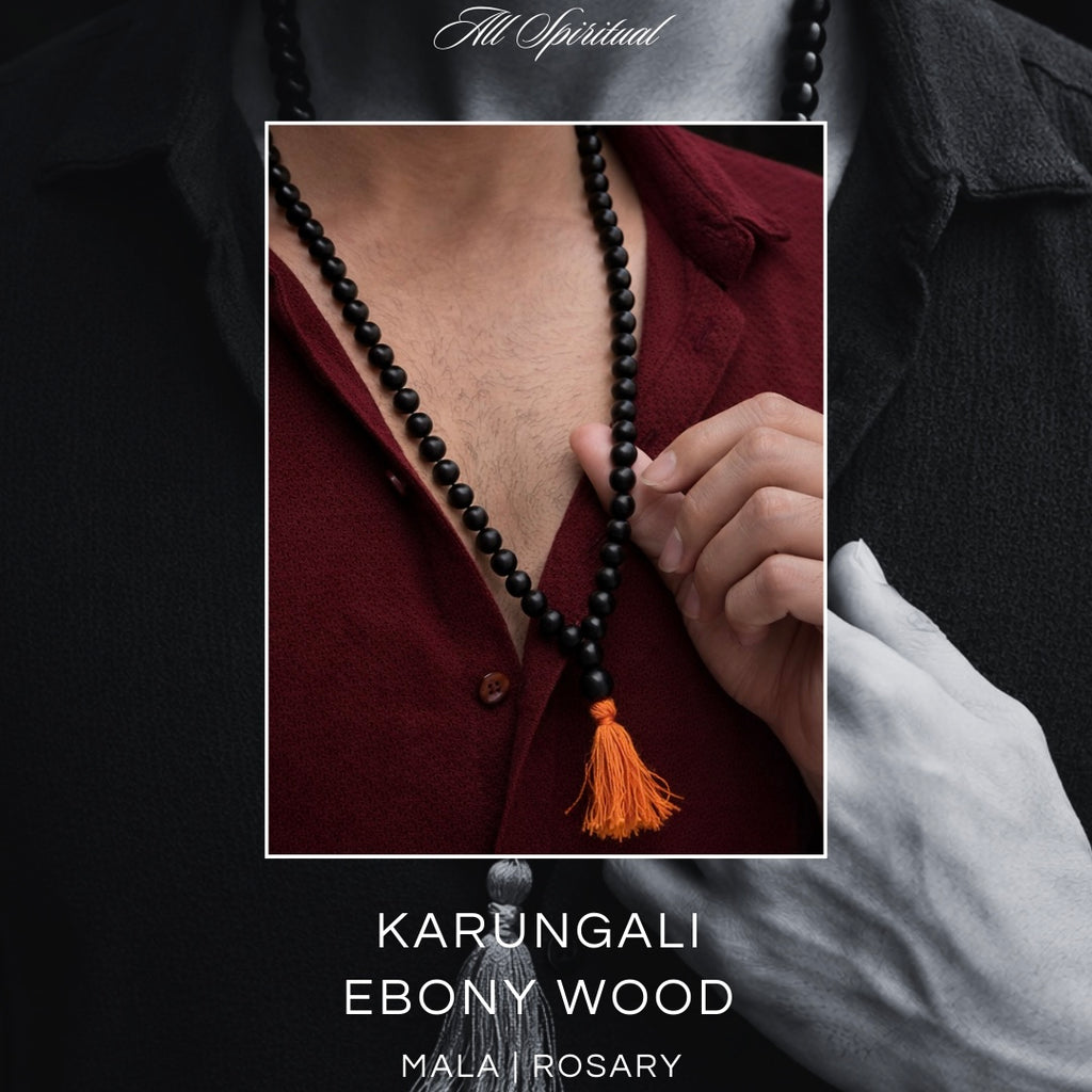 Ebony wood mala 