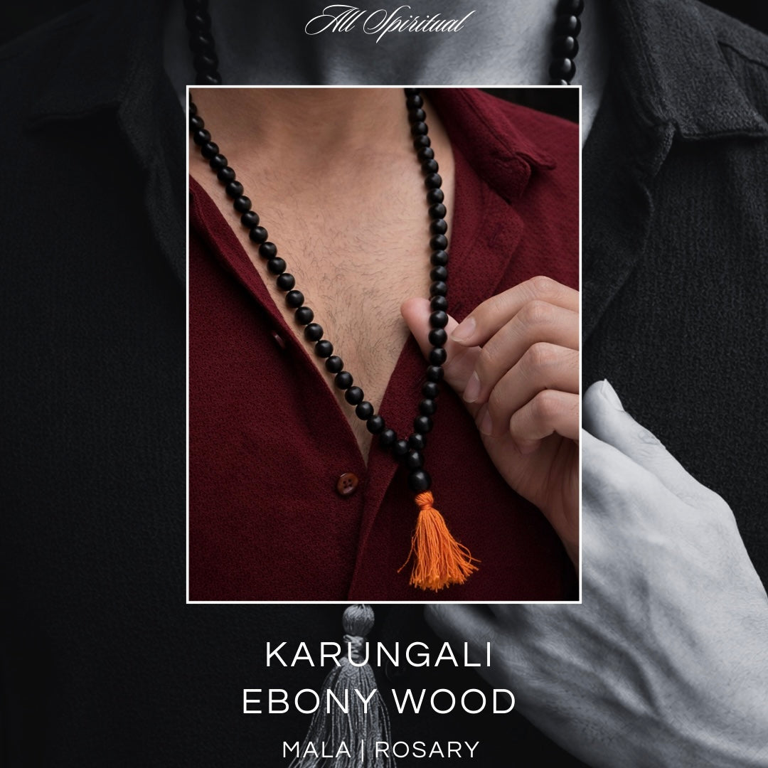 Ebony wood mala 