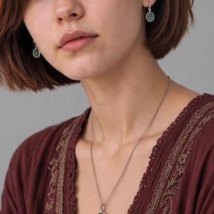 Abalone Shell Earings - Natural Sea Shell Silver Plated | Abulón IV