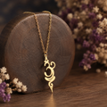 Sacred Code Pendant 02 - Brass Gold Plated | Om A Divine Presence