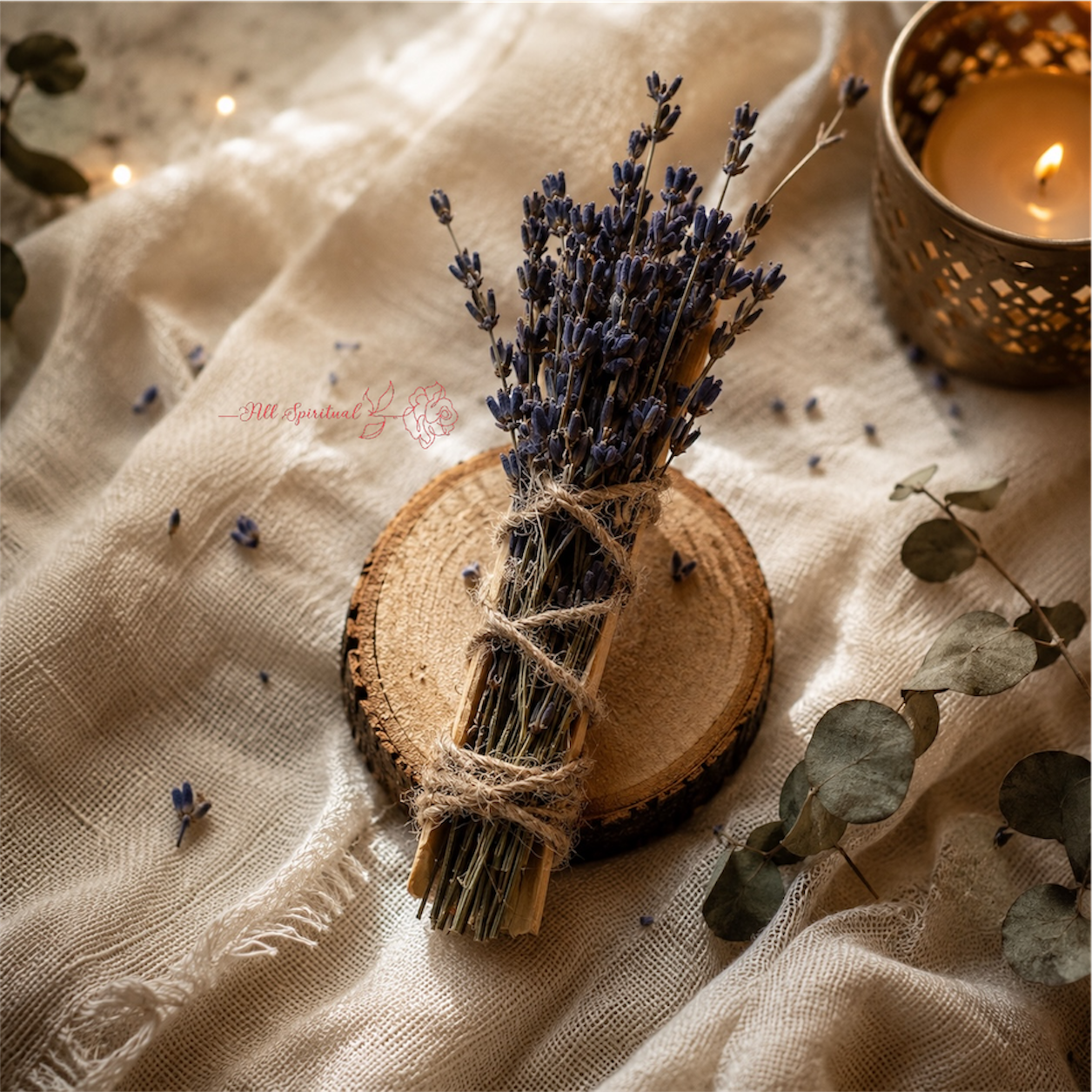 Lavender Palo Santo Holy Wood Smudge Stick | Believed to Cleanse Energy, Promote Calm & Spiritual Balance