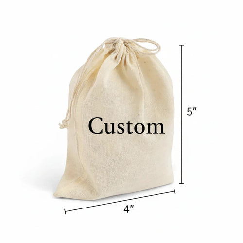 Branding Code Cotton Drawstring Bag 02 | 4x5 Inch 150 GSM (100 piece)