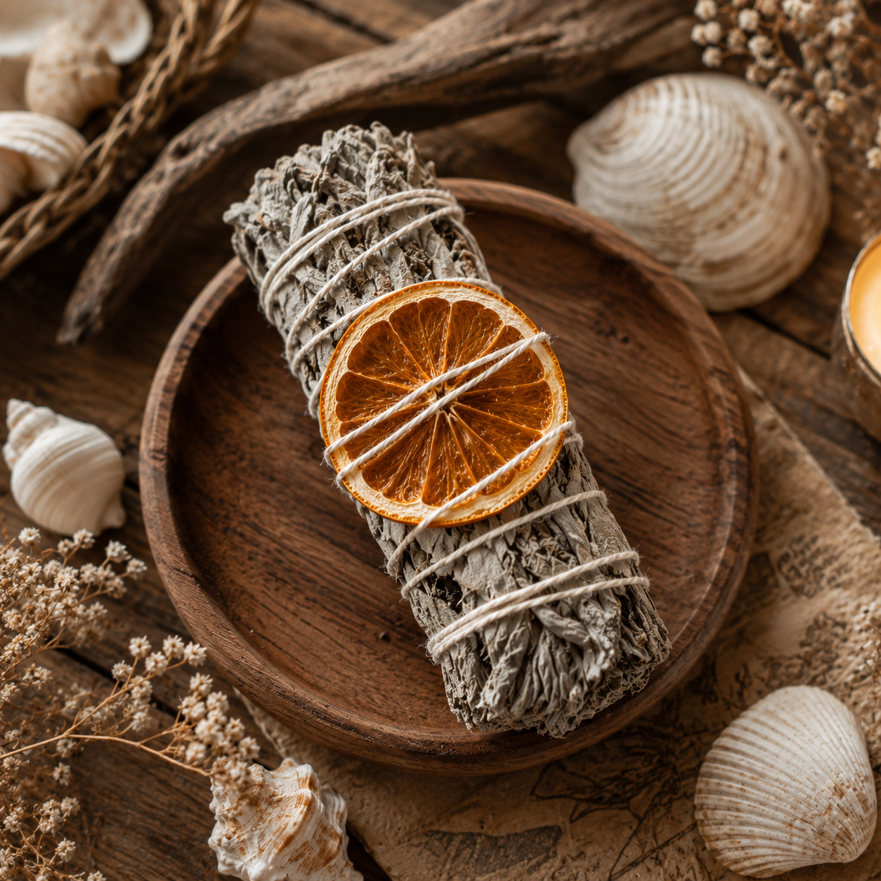 Sacred Orange Sage Smudge Stick | Believed to Inspire Joy