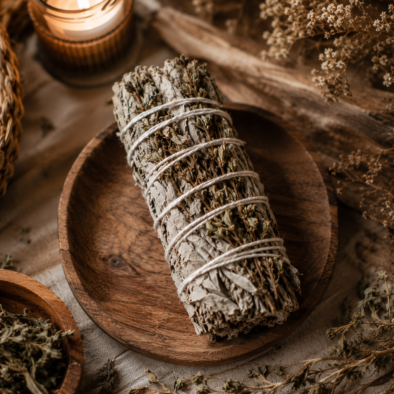 Sacred Mugwort Sage Smudge Stick | Believed to Inspire Inner Reflection