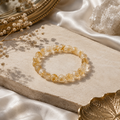 Citrine Crystal Bracelet - Original Round | Traditionally Known as the Stone of Abundance