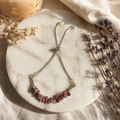Rhodonite Bracelet – Minimal Chip Style Adjustable | Reminder of Self-Love