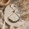 Pyrite Bracelet – Minimal Chip Style Adjustable | Reminder of Abundance