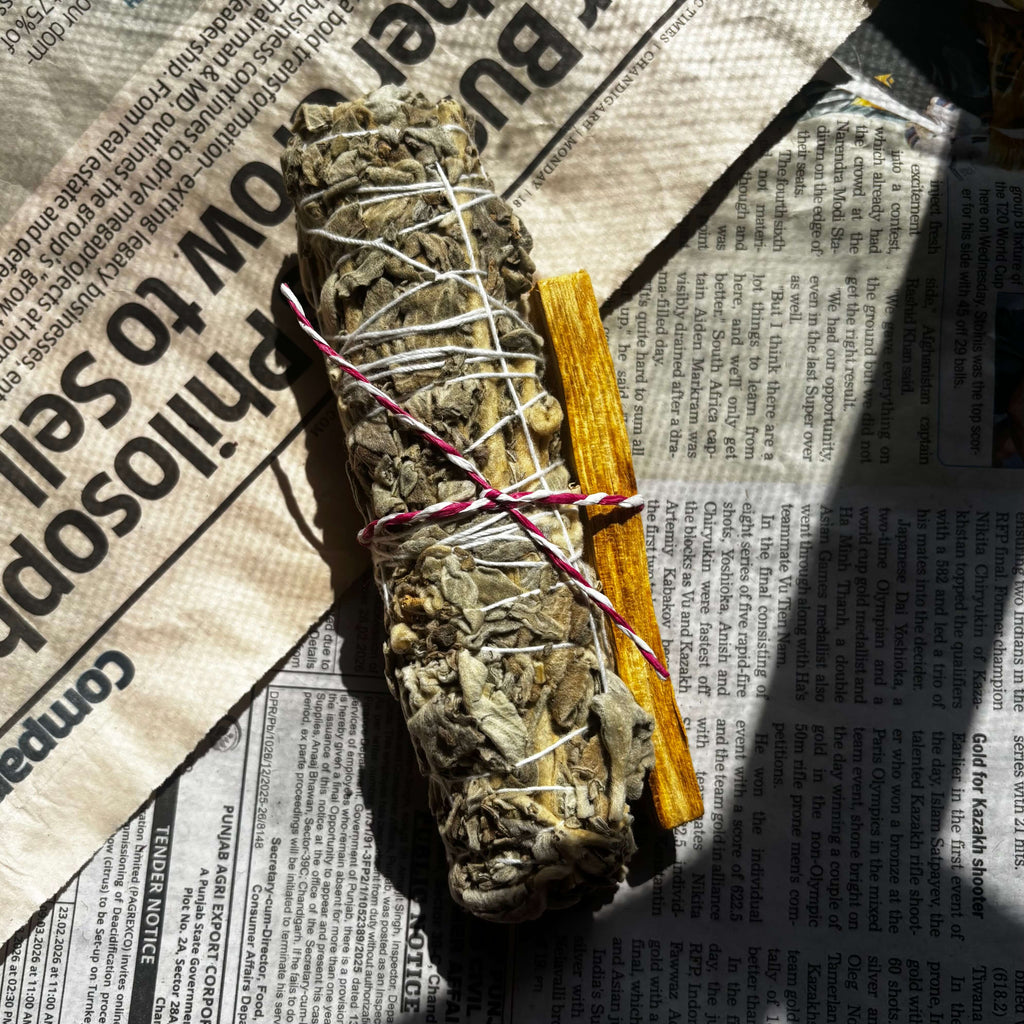 Sacred Palo Santo Holy Wood & White Sage Smudge Wand | Sève