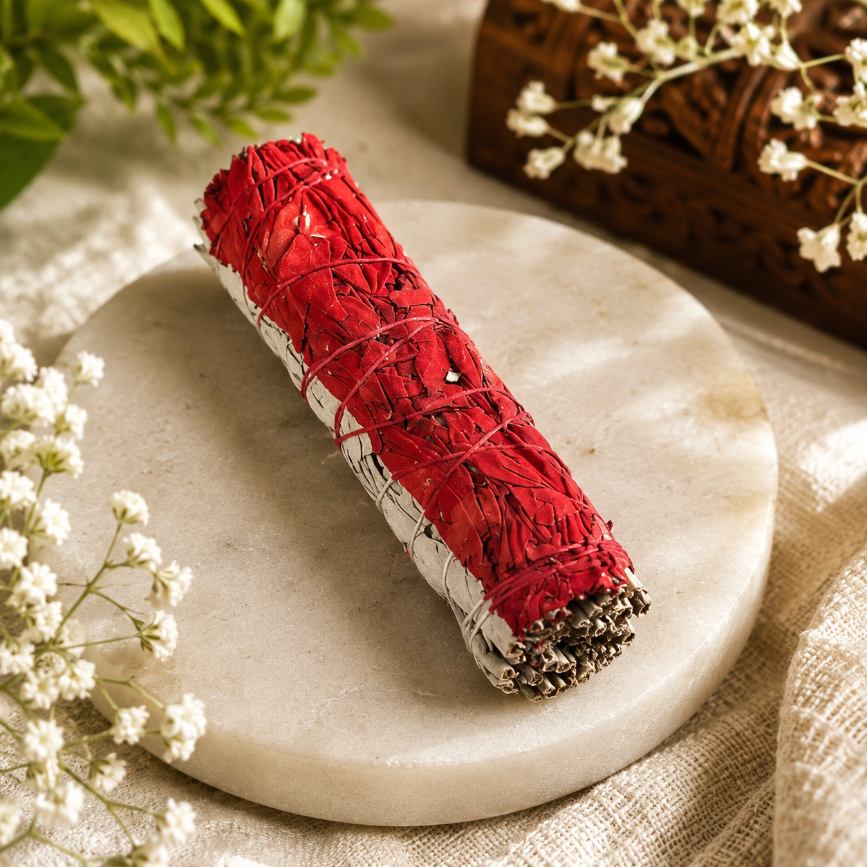 Dragon Red & California White Sage Smudge Stick