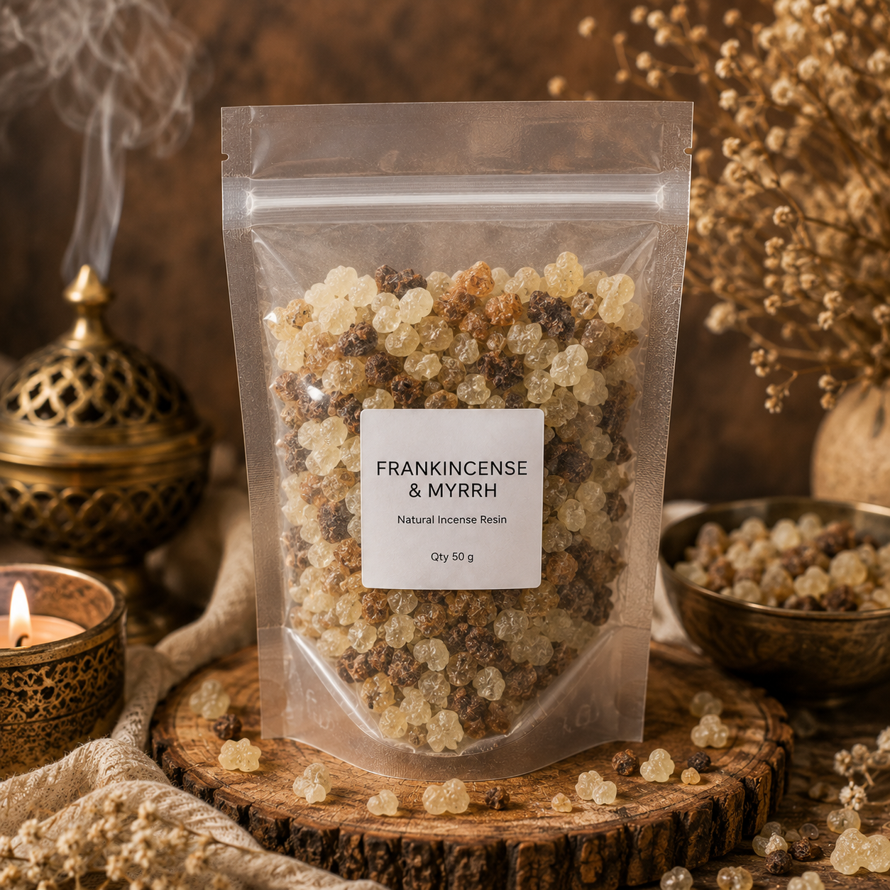 Frankincense & Myrrh - Natural Incense Resin (50 g)
