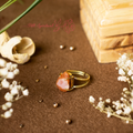 Carnelian Ring – Raw Natural Stone Adjustable Gold Plated | Reminder of Confidence