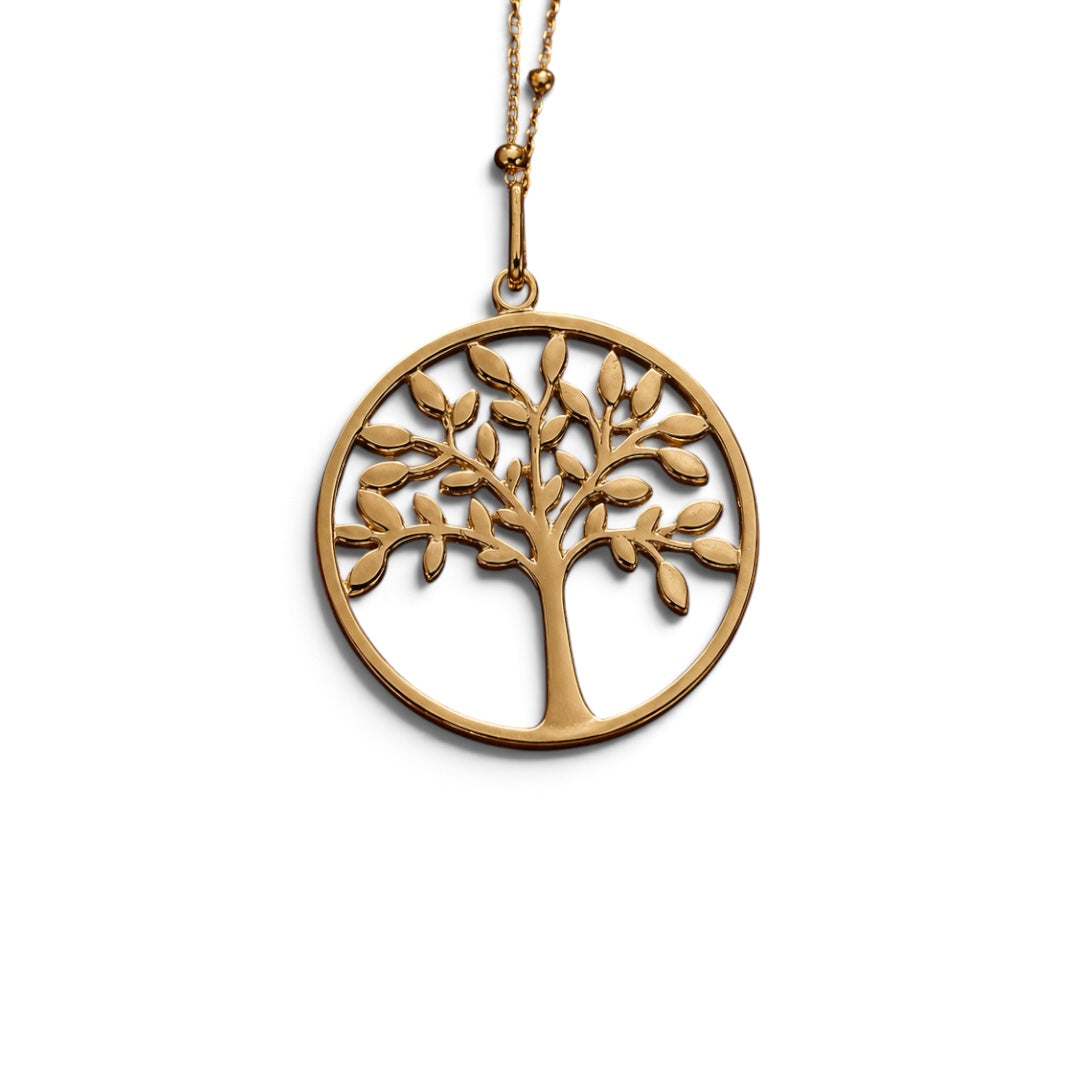 Celestial Code Pendant 08 - Brass Gold Plated | Tree of Life A Symbol of Growth