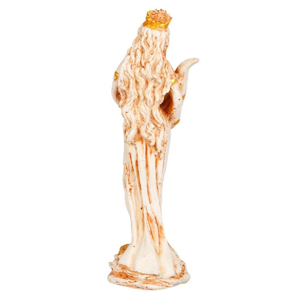 Goddess Fortuna Idol - PolyResin White Statue | Abundantia
