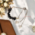 Black Tourmaline Bracelet – Minimal Chip Style Adjustable | Reminder of Strength