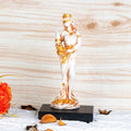 Goddess Fortuna Idol - PolyResin White Statue | Abundantia