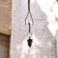 Selenite, Clear Quartz & Black Tourmaline Door Hanging - Raw Natural Crystals | A King Protector