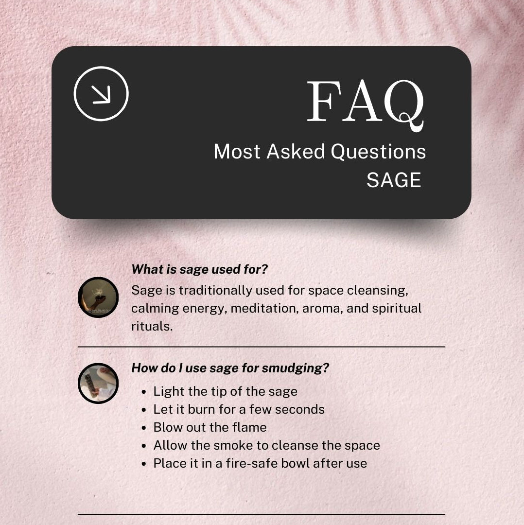 Sacred California White Sage Floral Wand - 100% Natural & Chemical-Free