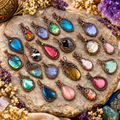 Assorted Crystals Pendant – Copper Wire Wrapped Natural Stone | Origen