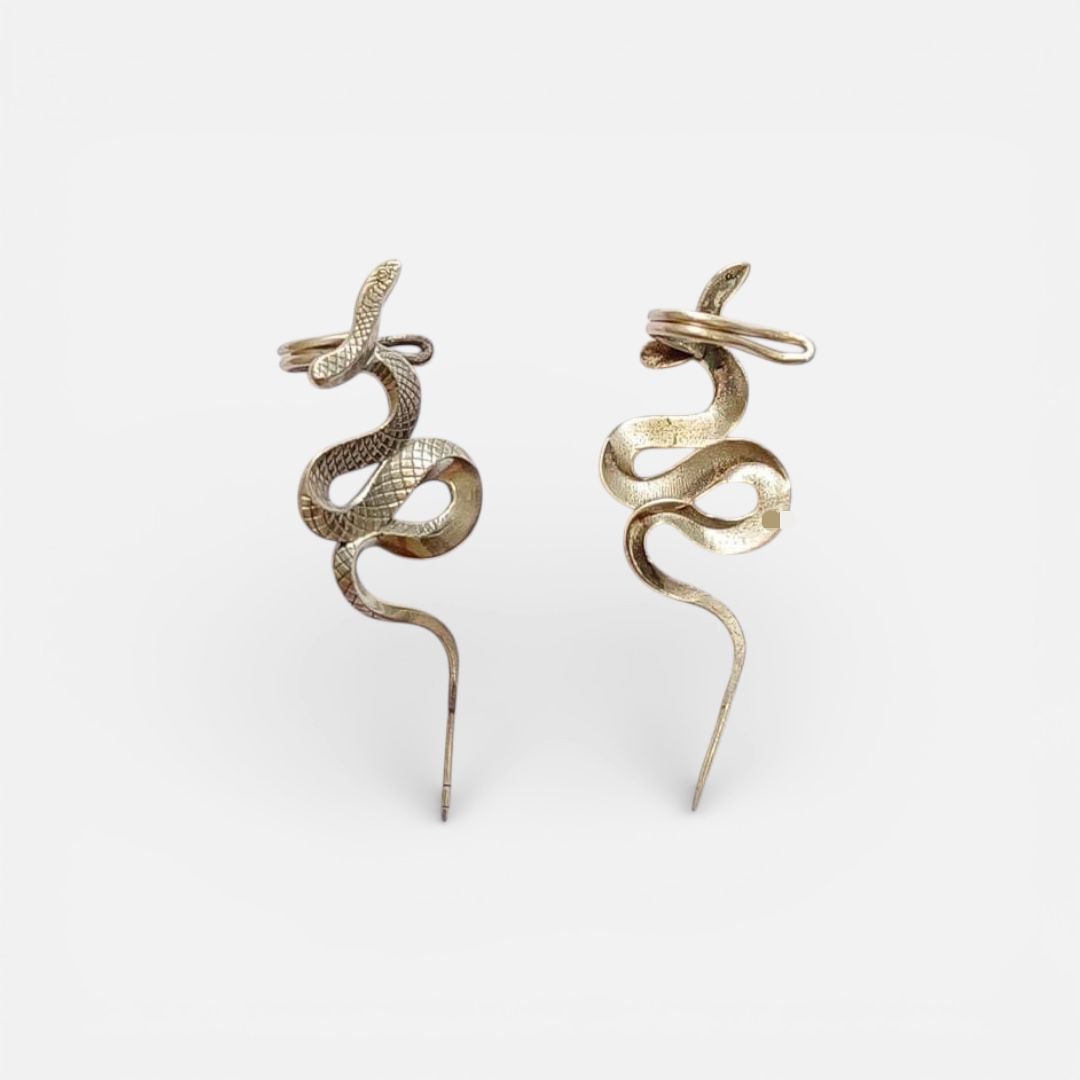 Naga Totem Ear Cuff - Silver Plated | Symbolising Transformation
