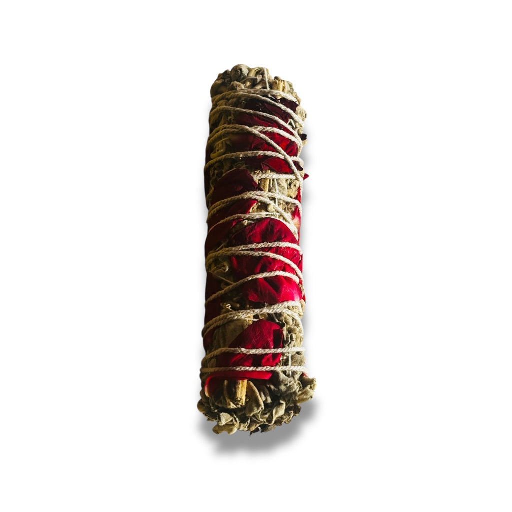 Sacred Petal White Sage Wand | Believed to Awaken Gentle Renewal & Sacred Serenity