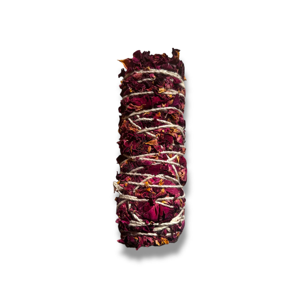 Rose Sage Smudge Stick | Believed to Support Love, Emotional Balance & Gentle Heart Healing