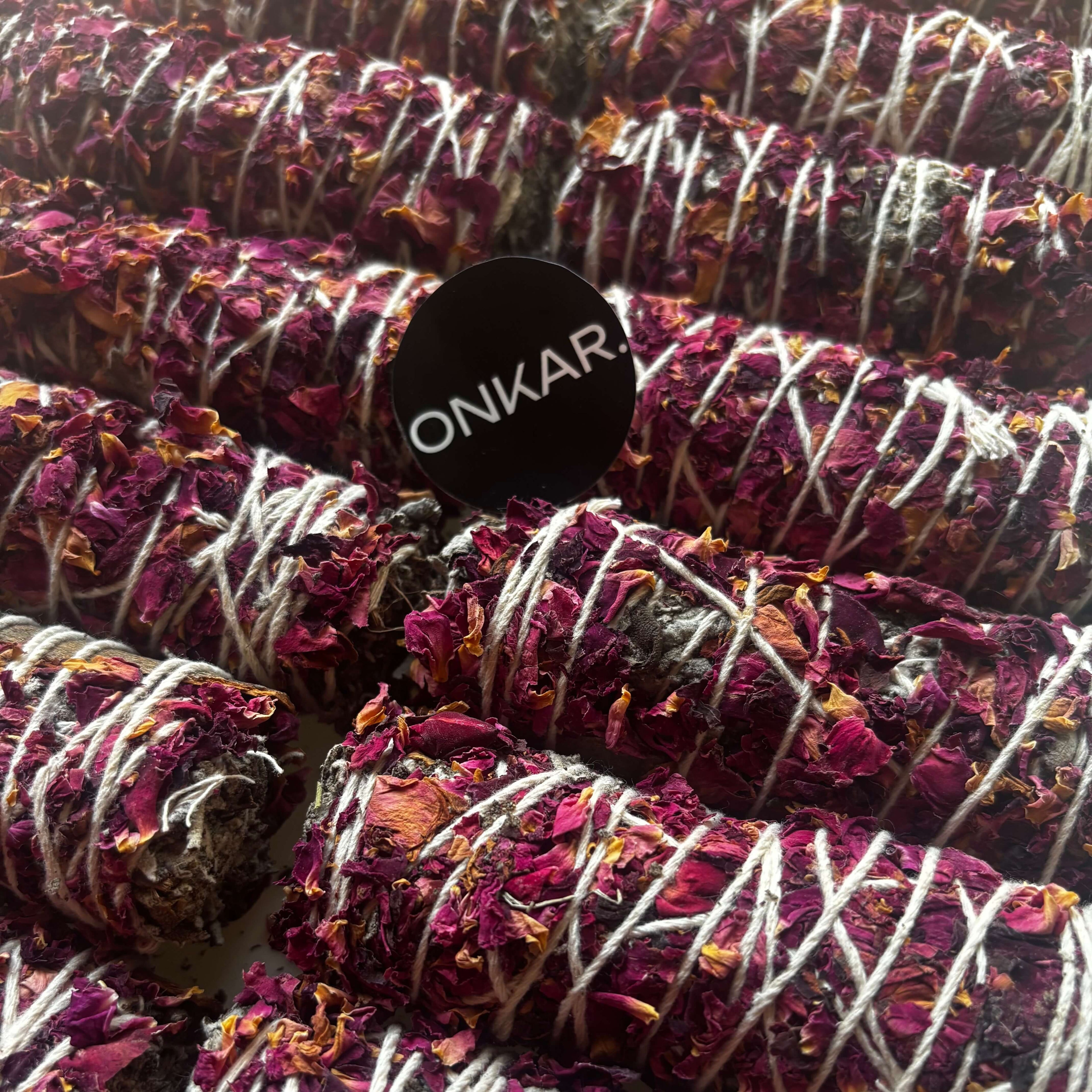 Rose Sage Smudge Stick | Believed to Support Love, Emotional Balance & Gentle Heart Healing
