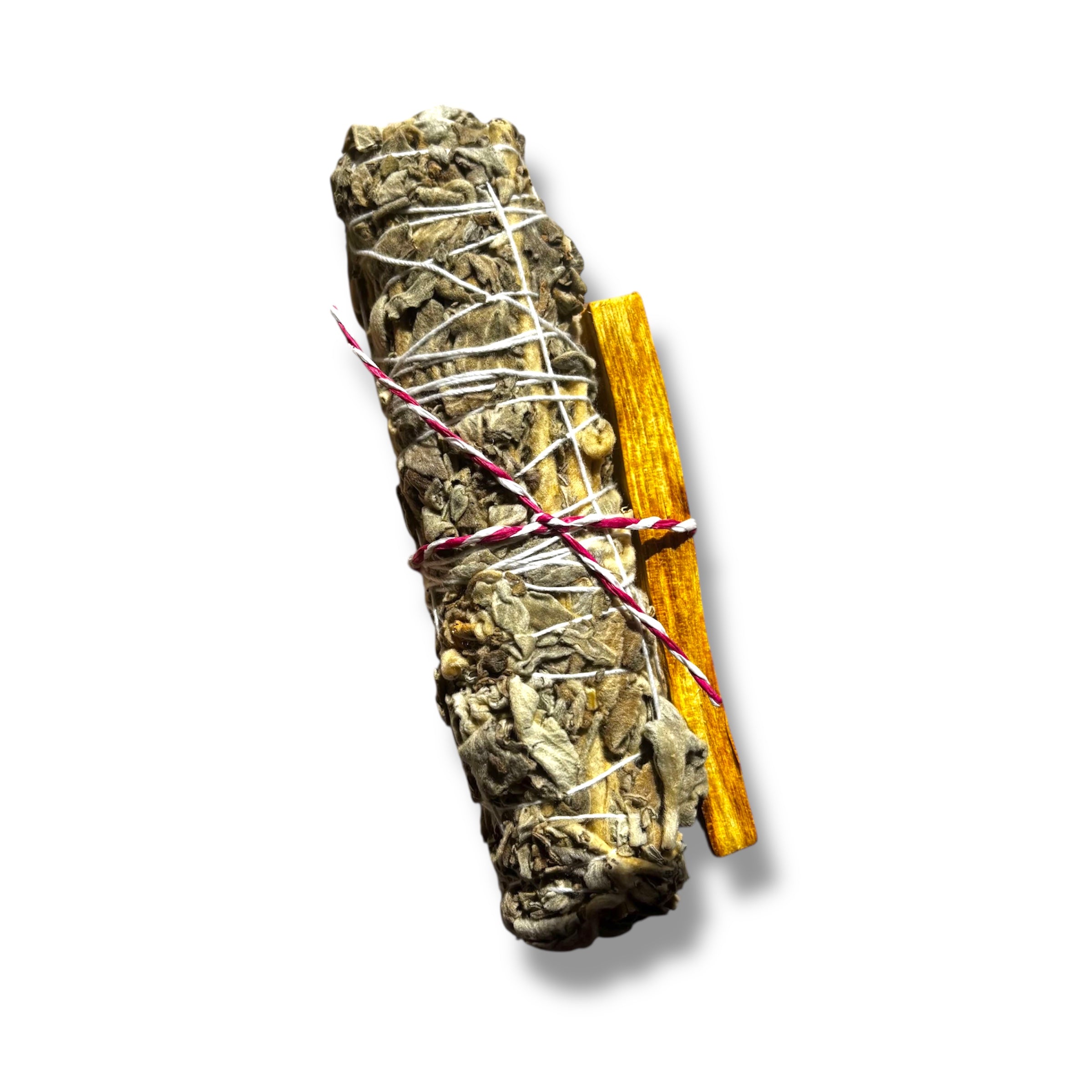 Sacred Palo Santo Holy Wood & White Sage Smudge Wand | Believed to Purify Energy & Inspire Inner Peace