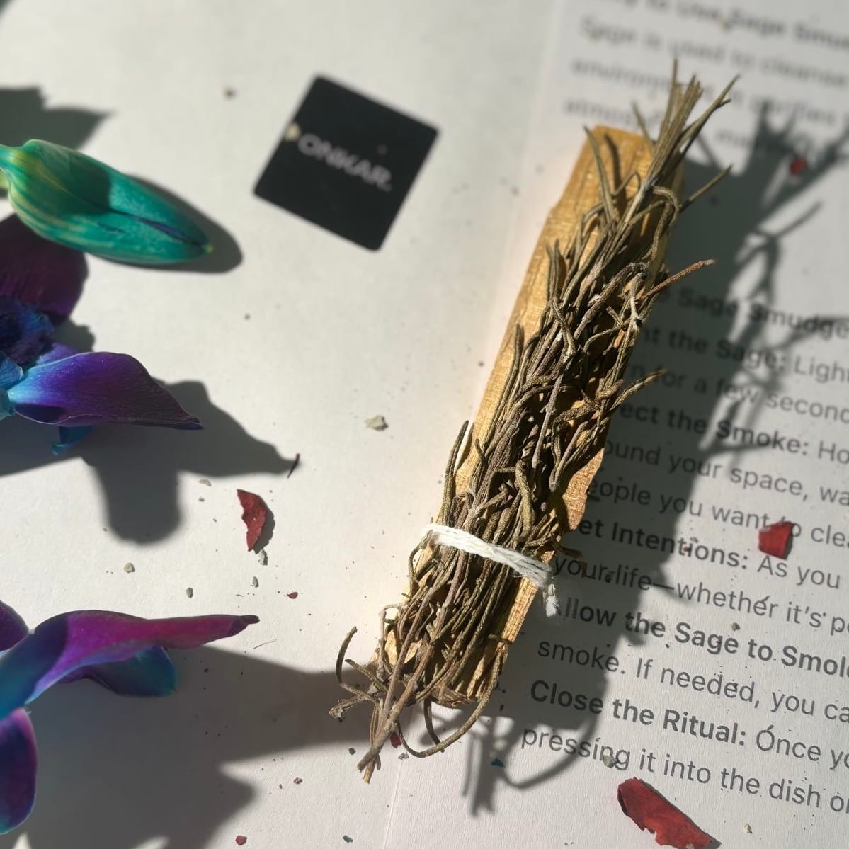 Rosemary Palo Santo Holy Wood Smudge Stick | Believed to Support Protection, Mental Clarity & Positive Energy