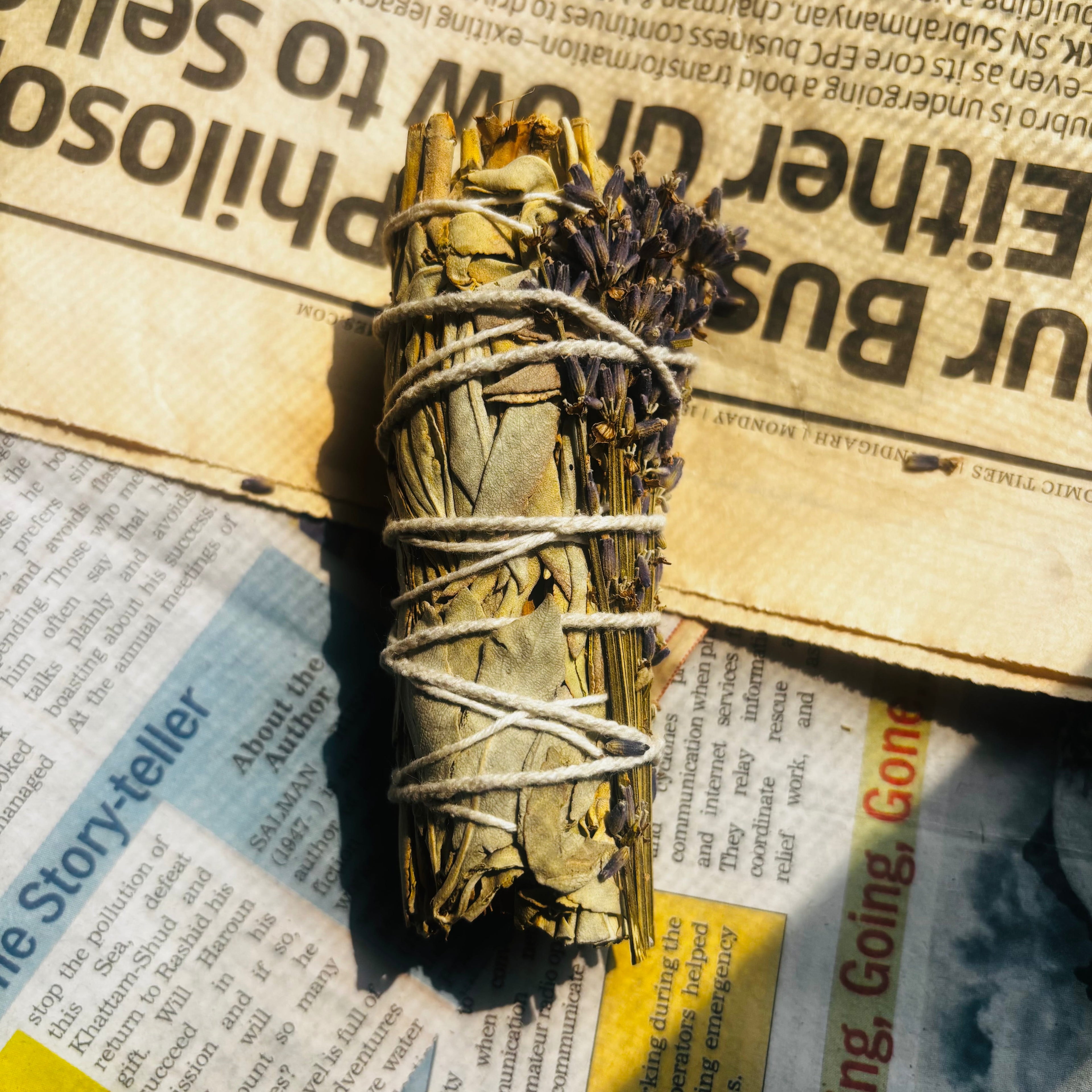 Lavender White California Sage Smudge Stick | Believed to Cleanse Spaces, Promote Relaxation & Support Emotional Balance