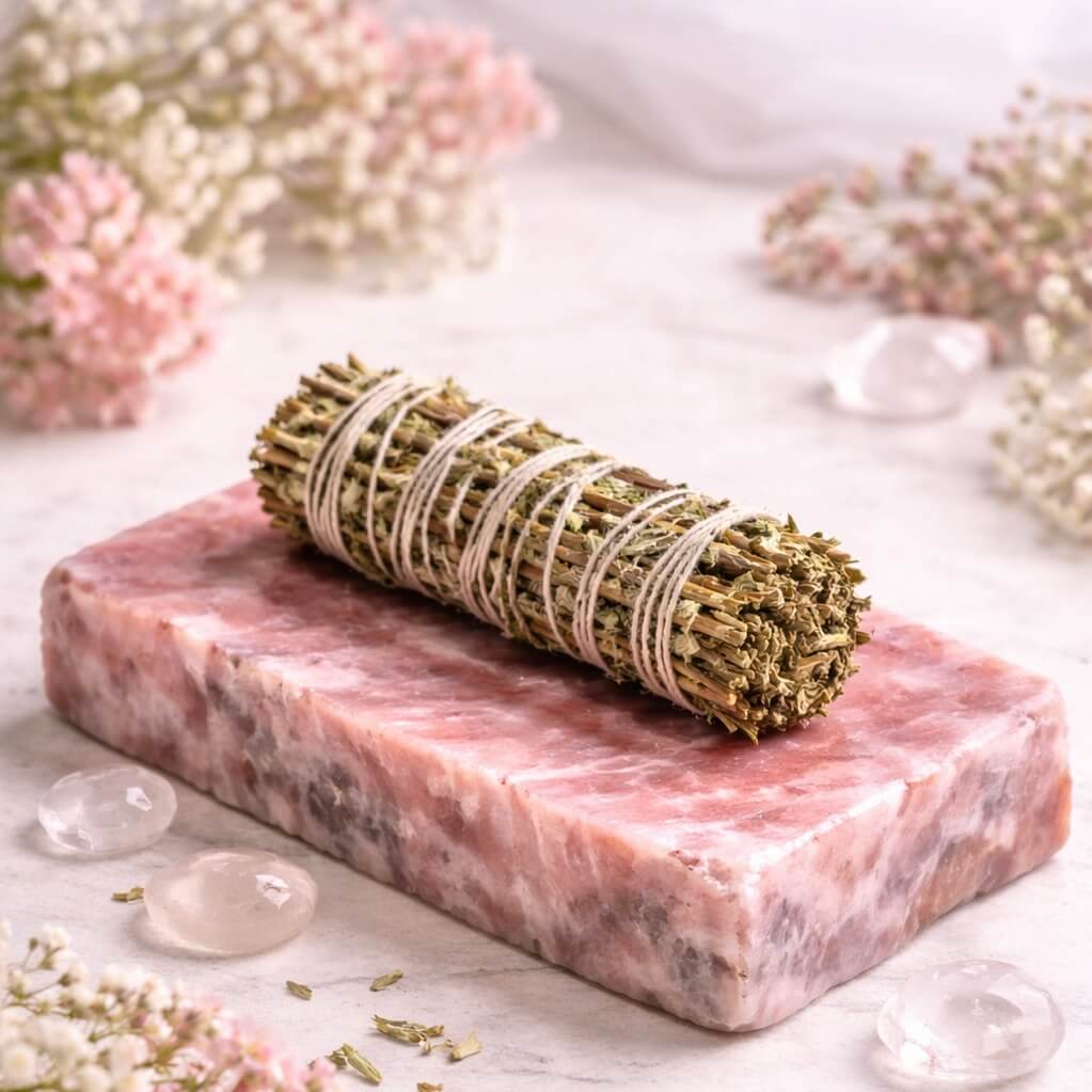 Tulsi Sage Smudge Stick | Believed to Support Purification, Protection & Spiritual Harmony