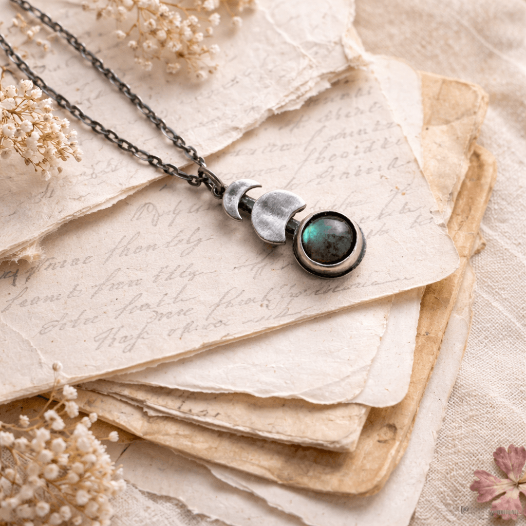 Labradorite Lunar Silver Pendant | Reminder of Inner Strength