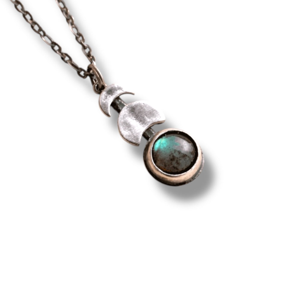 Labradorite Lunar Silver Pendant | Reminder of Inner Strength