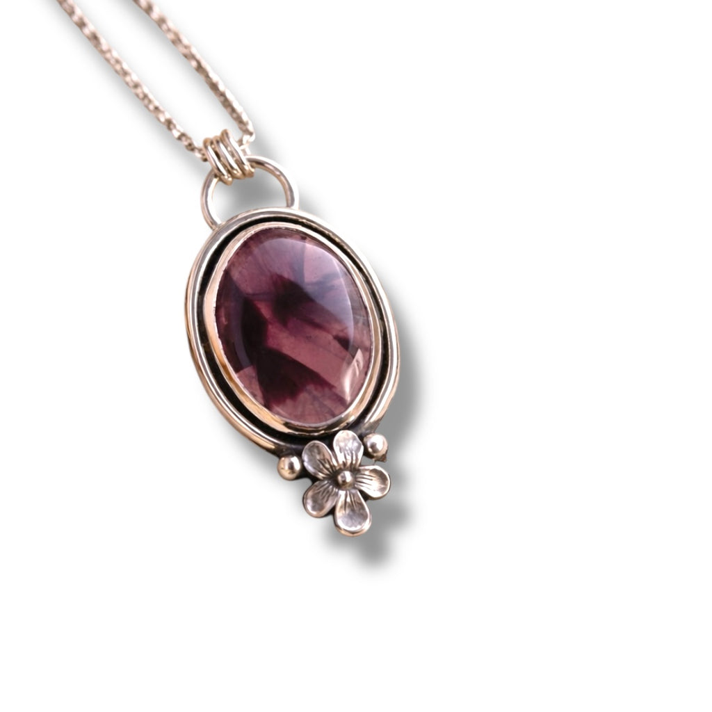 Amethyst Bloom Silver Pendant | A Symbol of Calm & Inner Grace