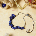 Lapis Lazuli Bracelet – Minimal Chip Style Adjustable | Reminder of Truth