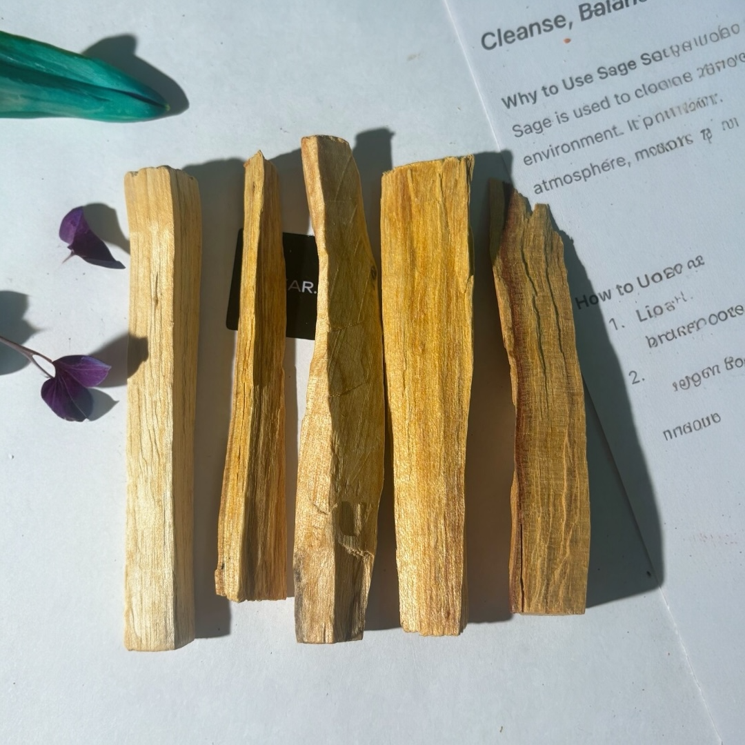 Palo Santo Holy Wood Smudge Stick – Peruvian | Believed to Support Energy Cleansing, Peace & Spiritual Grounding
