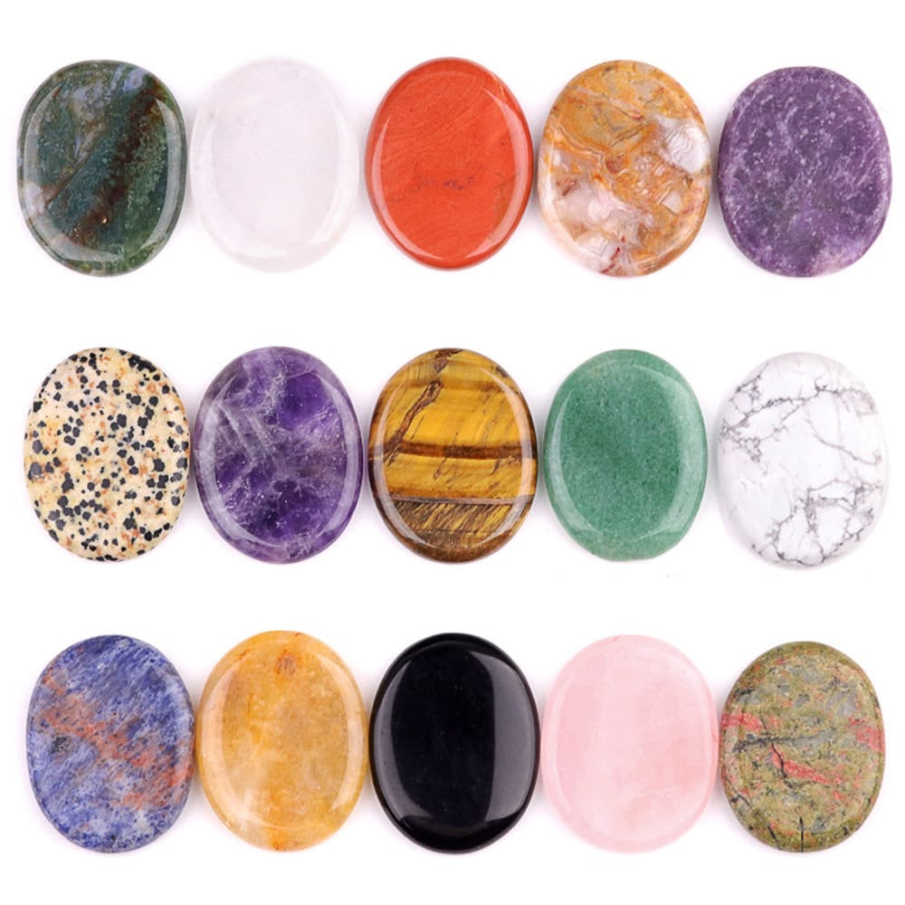Crystal Thumb Stones Mixed - Assorted Natural Gemstones