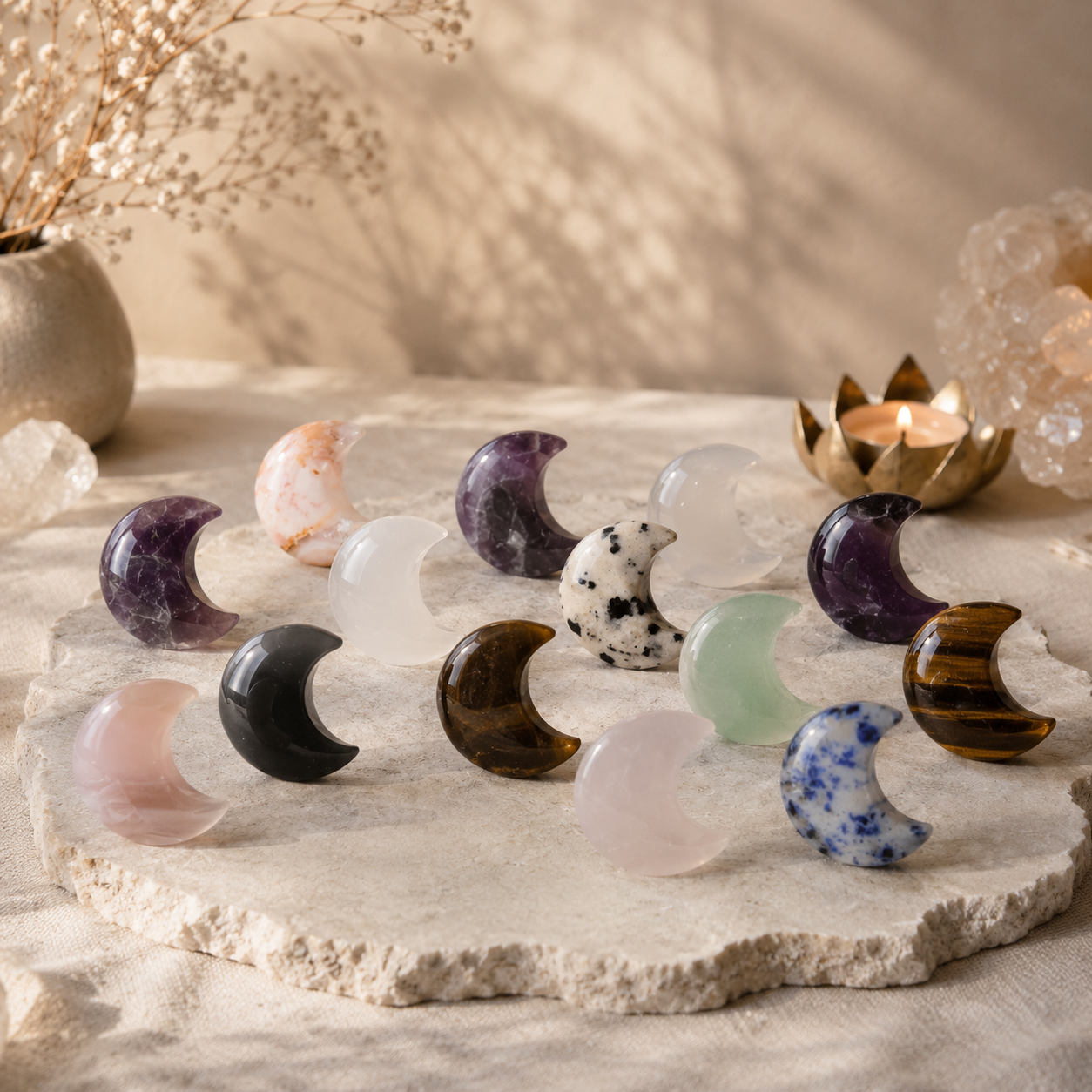 Crystal Moon Mixed - Assorted Natural Gemstones