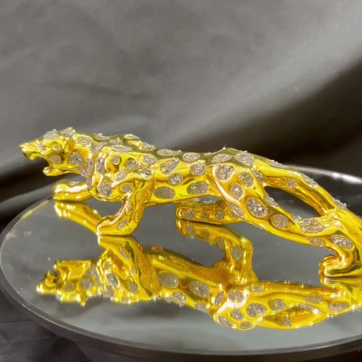 Pyrite Golden Panther Luxury Figurine